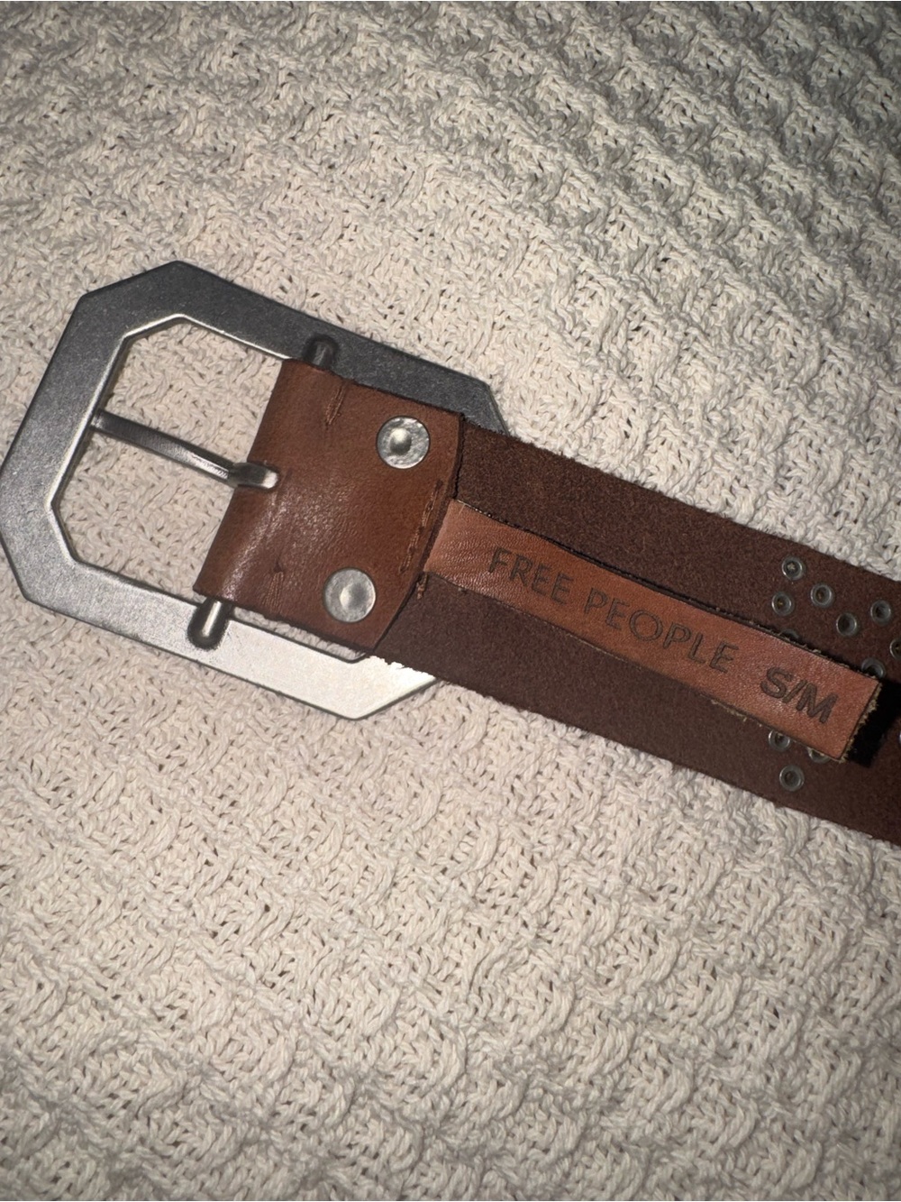 Free People Starcrossed Studded Belt -  Bronze Age - Size S/M - Picture 2 of 4